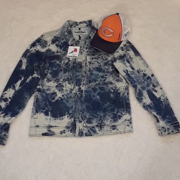 Tunellus Men' Tye Dye Denim Jacket - Picture 5 of 16